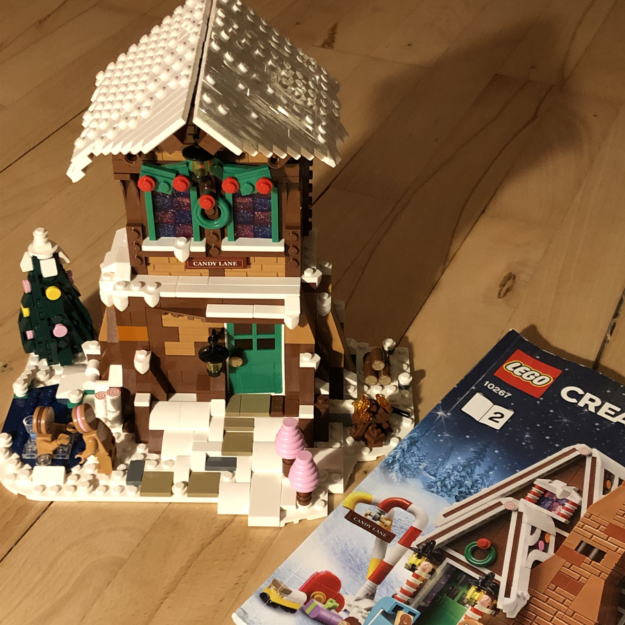 BuildMoc New Year Winter Christmas Gingerbread House Building