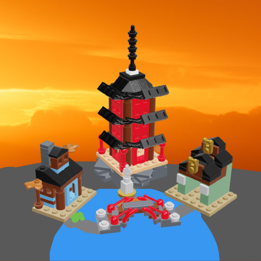 Lego ninjago waterfall temple new arrivals