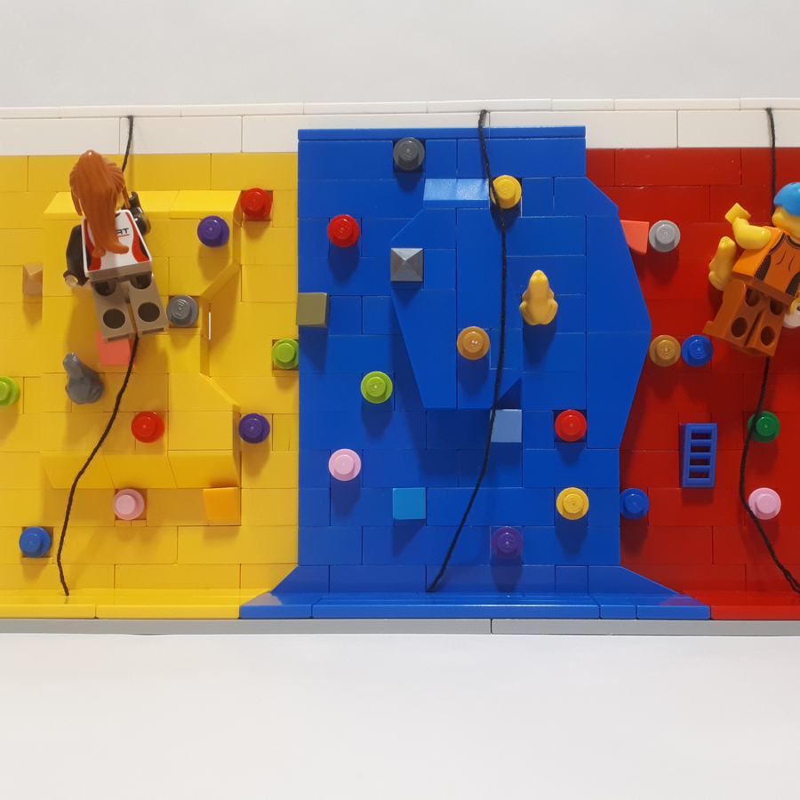 Lego rock cheap climbing wall