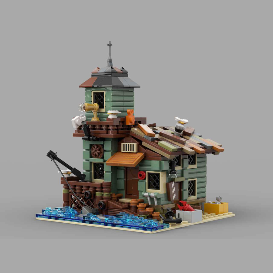 LEGO IDEAS - Mini LEGO Ideas Builds! - Mini Old Fishing Store - with Shark!