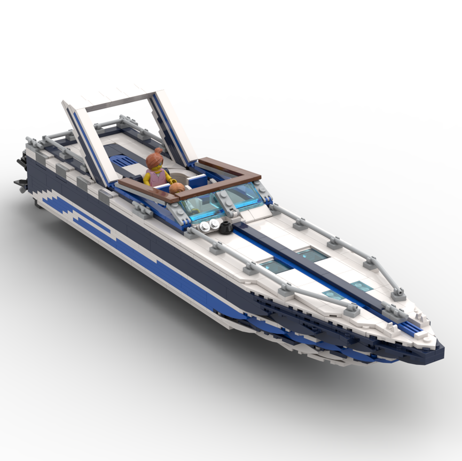 LEGO IDEAS Coasting on the waves Oldschool powerboat