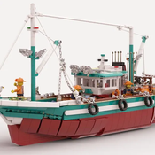 LEGO MOC 910010 - Great Fishing Boat - Lego Ideas cabin tweaks by joon