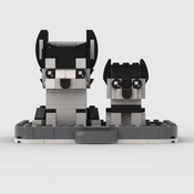 Lego dog 2024 sled set