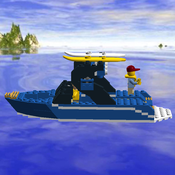 Lego store wakeboard boat