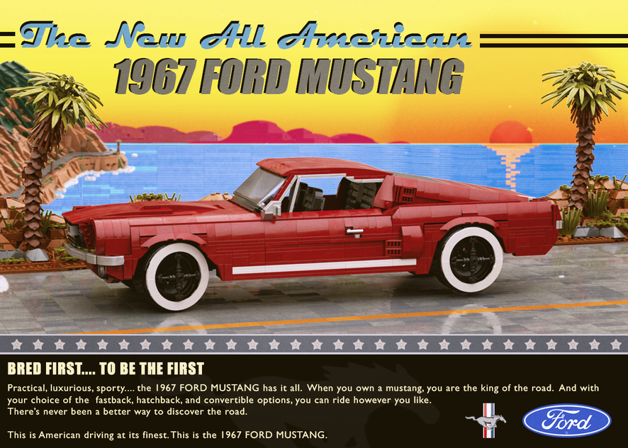 Lego mustang fastback sales 1967