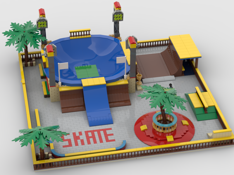 Skatepark best sale lego set