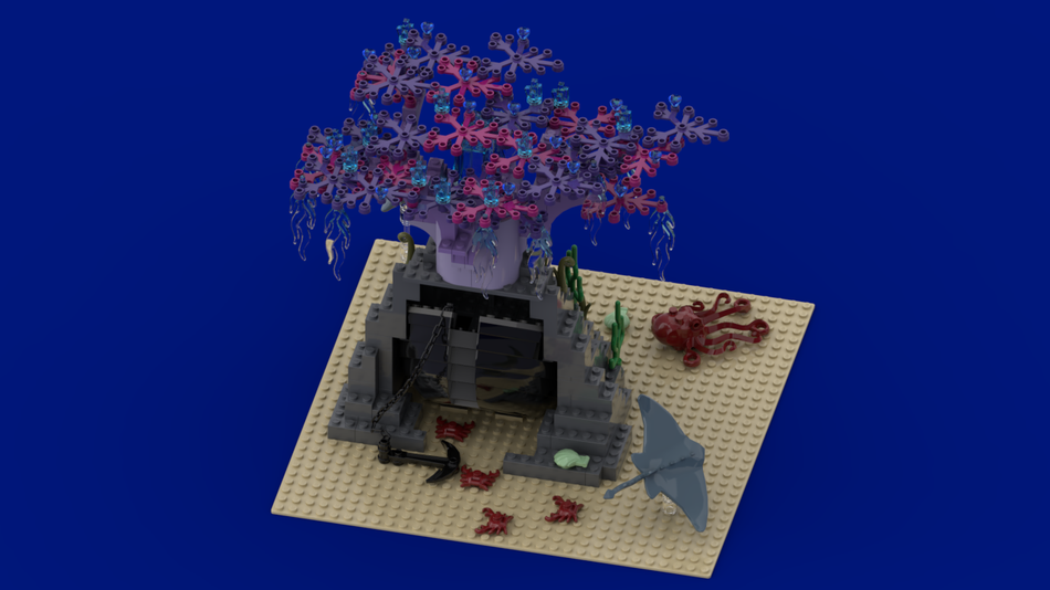 Underwater lego hot sale house