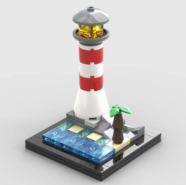 LEGO IDEAS Morning sun lighthouse fun Mini Lighthouse