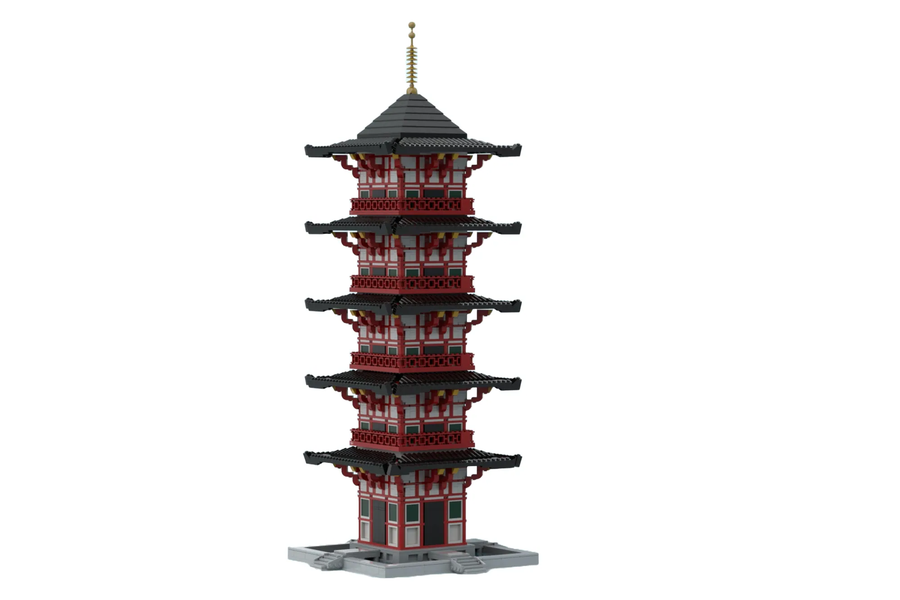 LEGO Japanese Temple and Reflecting Pond