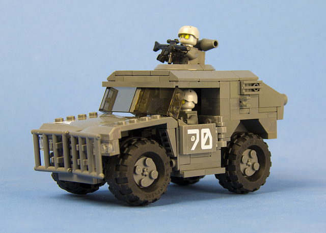 Lego army hot sale car