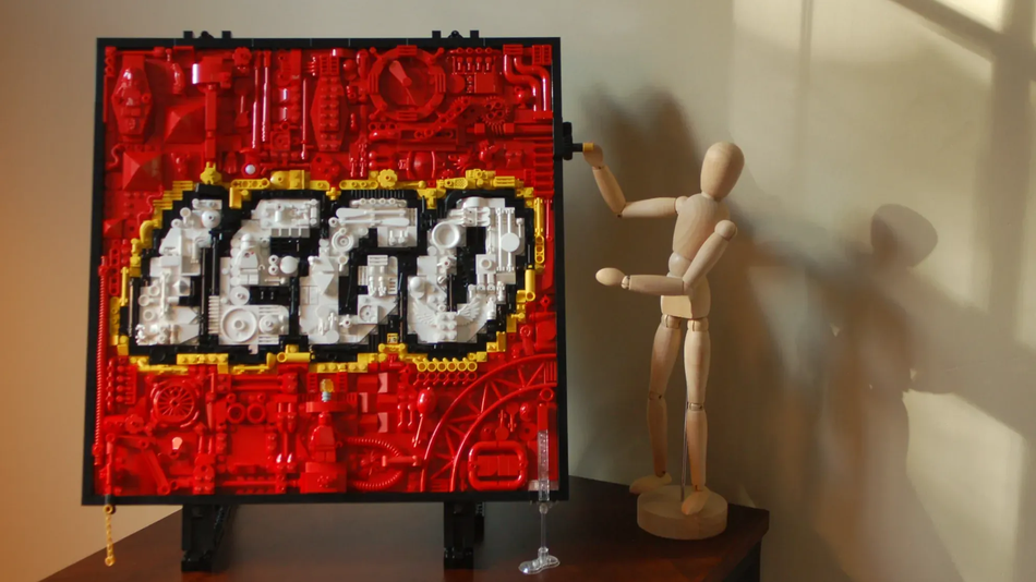 Lego best sale 3d art