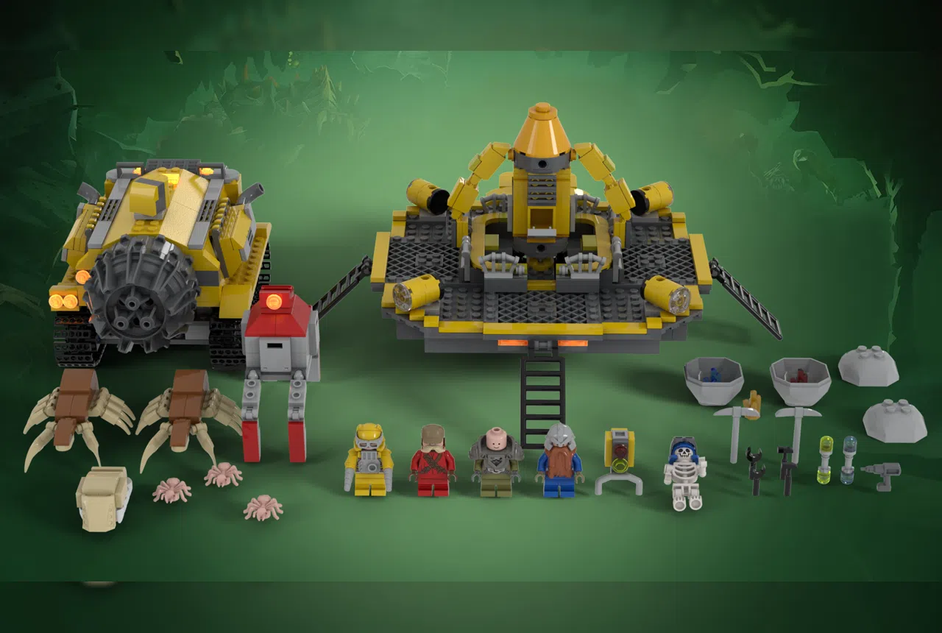 Lego mining hot sale drill