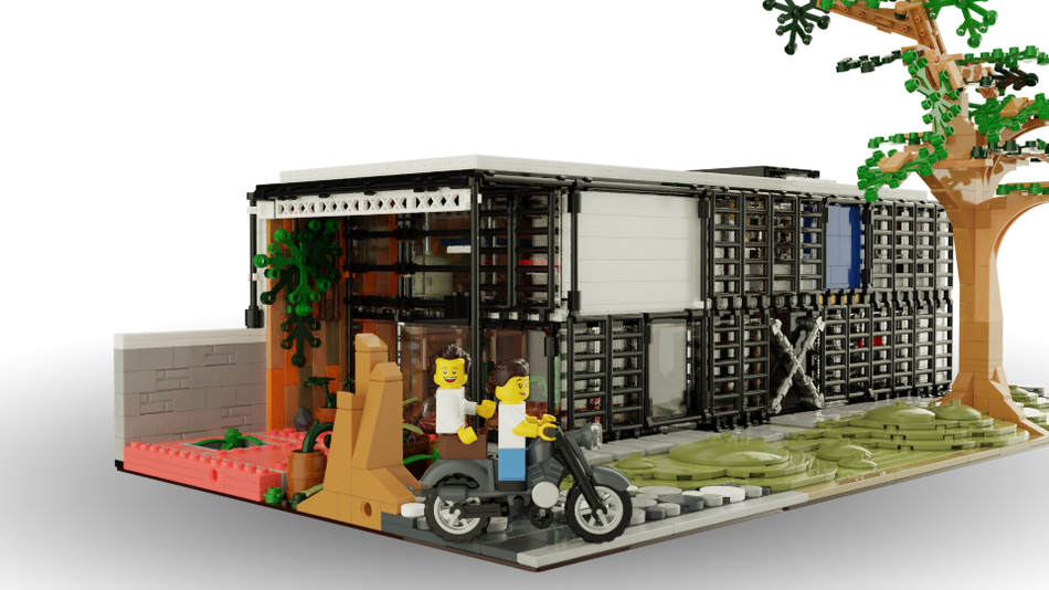 Mid century discount modern lego house