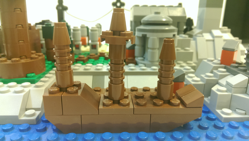 My micro scale island : r/lego