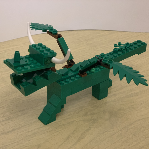 Easy best sale lego dragon