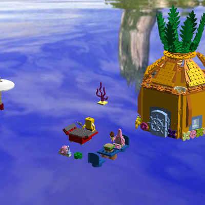 lego spongebob pineapple