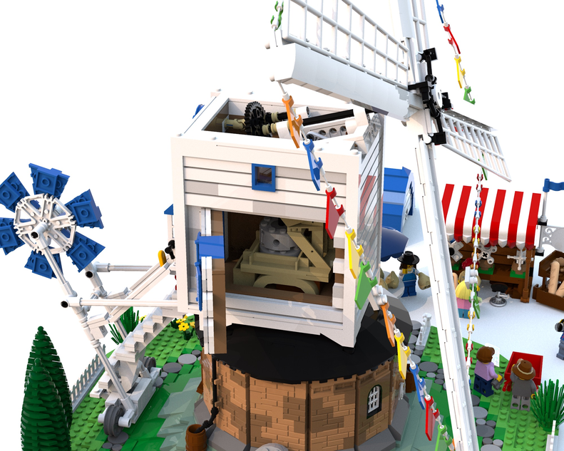 Lego best sale working windmill