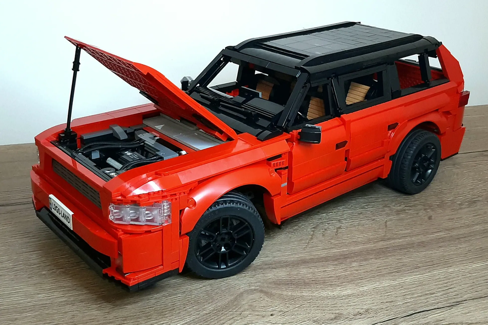 Lego car with working engine hot sale