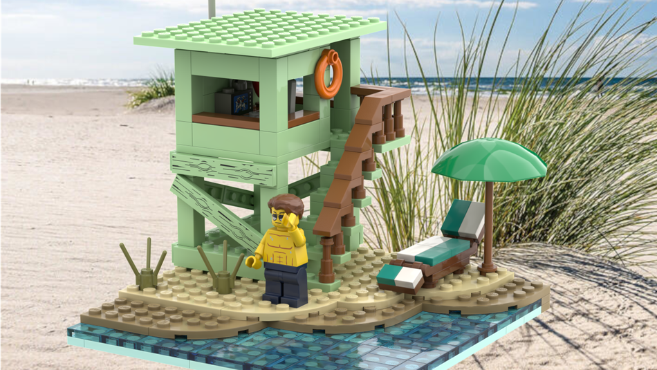 Lego lifeguard hot sale tower