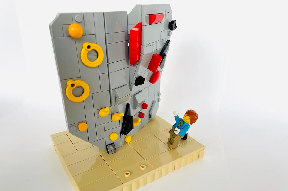 Lego rock hot sale climbing wall