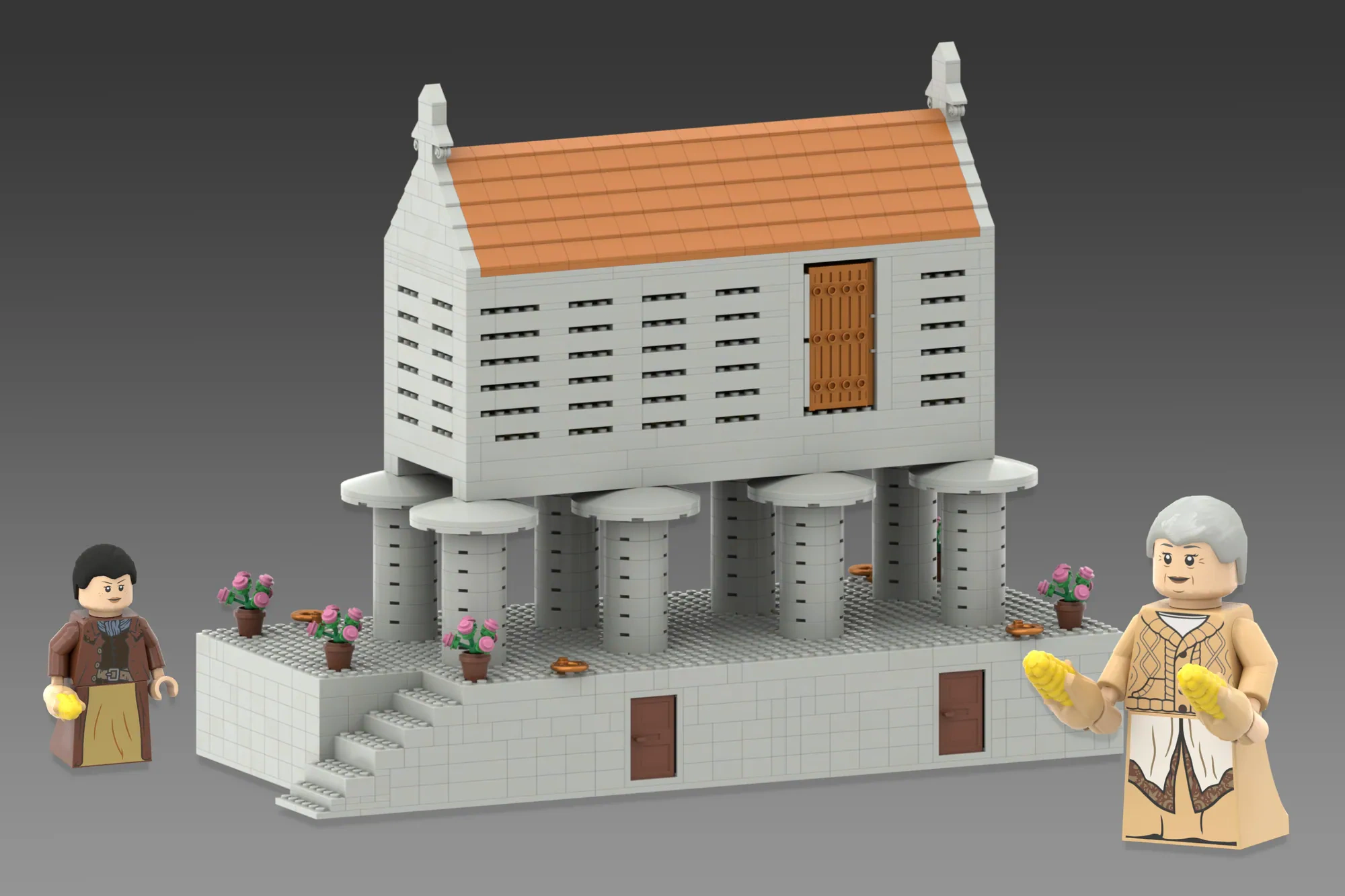 Traditional Stone Hórreo – Architecture, Culture & Rural Life | LEGO® Ideas