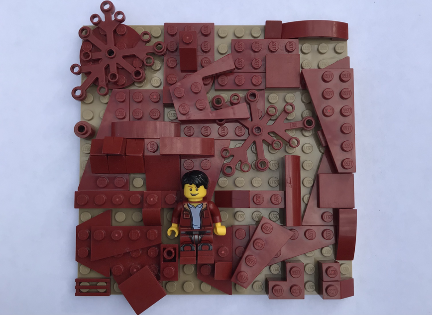 Abstract deals lego art