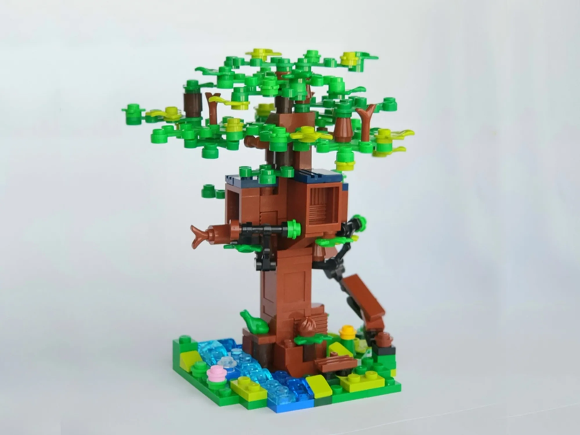 How to make a lego best sale tree house