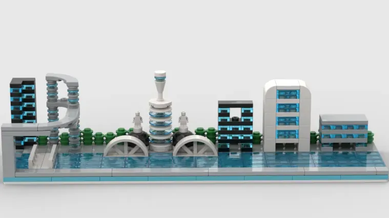 Futuristic cheap lego city