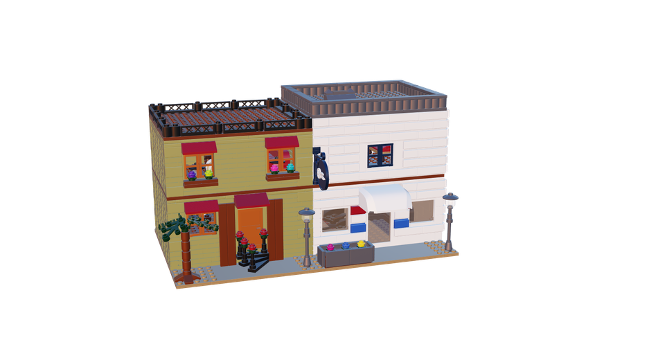 Lego barber best sale shop set