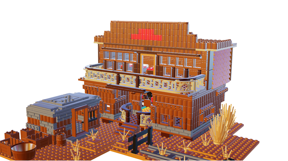 Lego saloon cheap