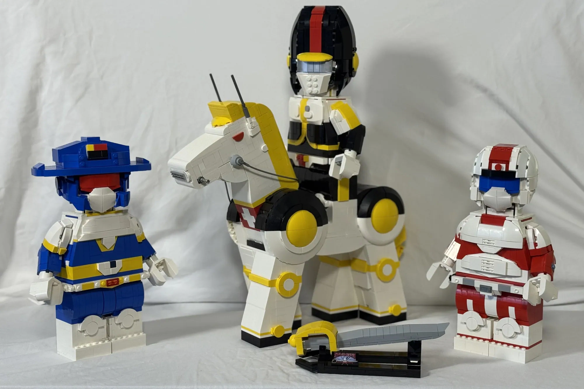 Upscaled Saber Rider and the Star Sheriffs and Steed | LEGO® Ideas