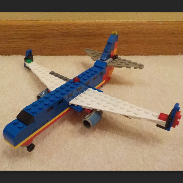 Simple lego airplane hot sale