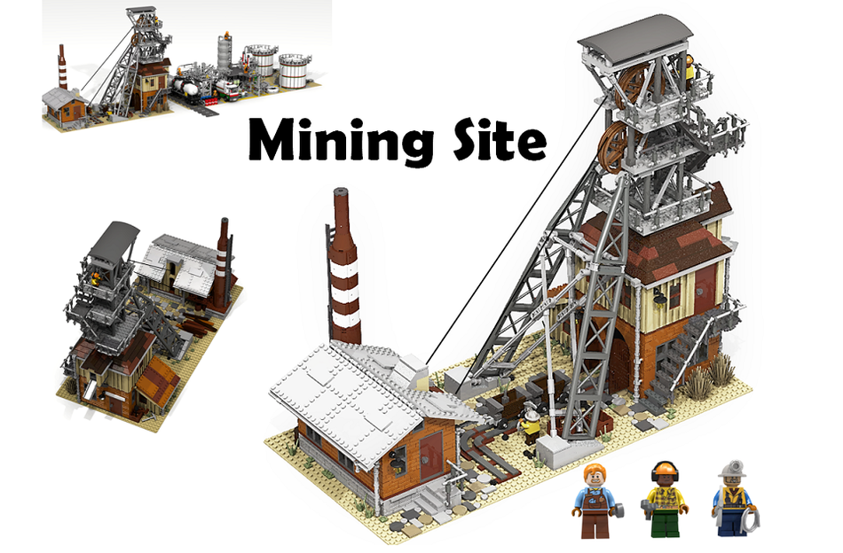 Lego on sale mining site