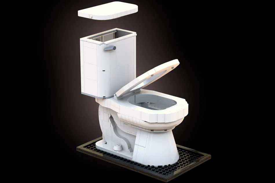 I spent yesterday designing a massive LEGO toilet. I will not be