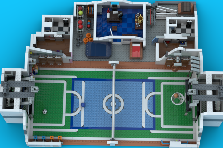 LEGO IDEAS - We love sports! - Basket Ball Court in a Lego City!