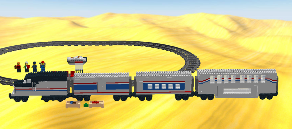 Lego amtrak train set hot sale