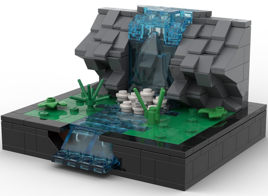 Lego best sale waterfall set