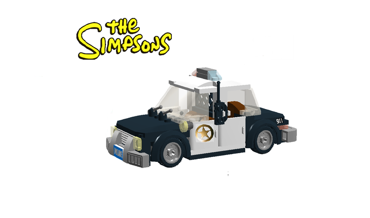 lego simpsons police car