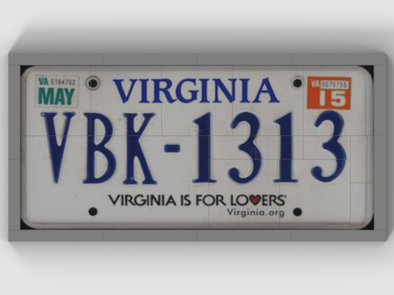 LEGO IDEAS Virginia License Plate