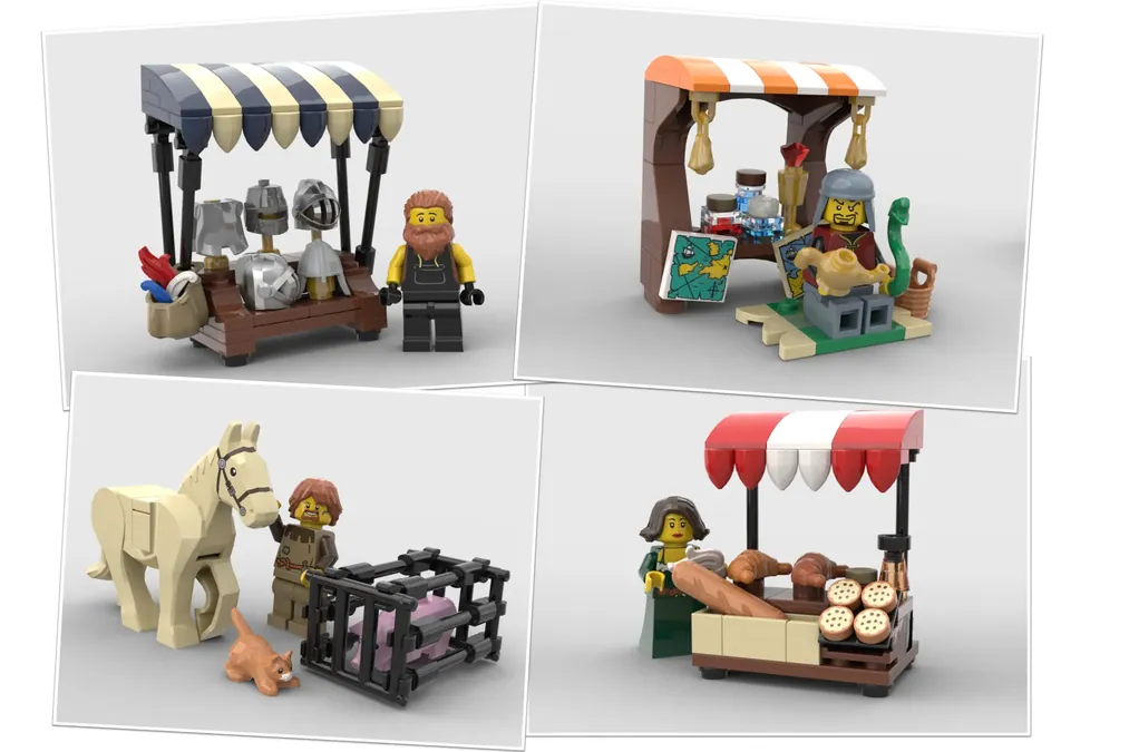 LEGO IDEAS Medieval Seaside Market