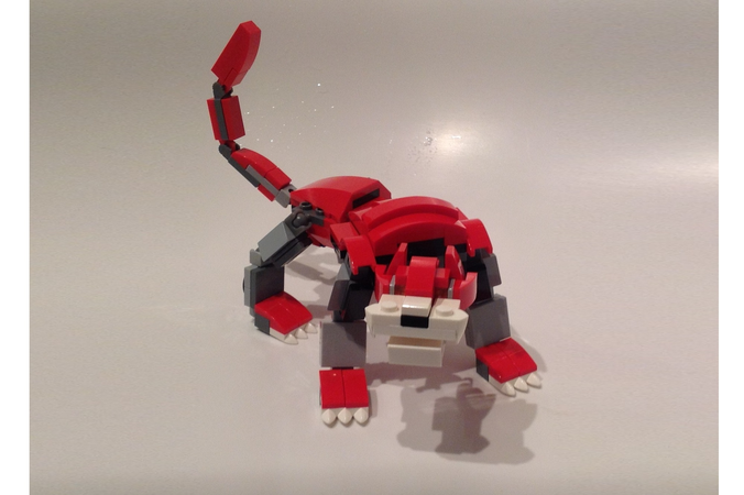 lego red robot