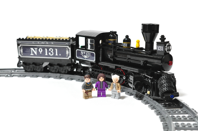 back to the future lego train