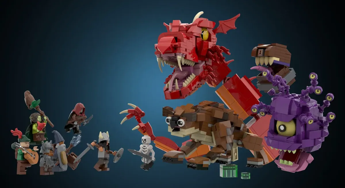 LEGO IDEAS 50 years of Dungeons Dragons Dungeons and