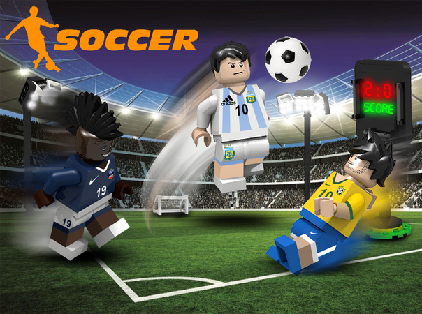 football lego set