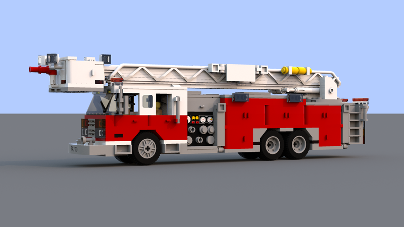 lego tiller fire truck