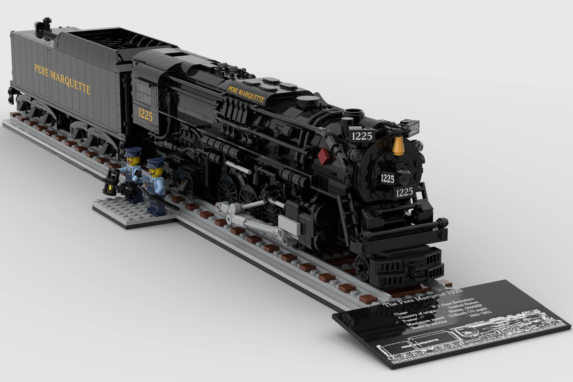 Michigan's Icon: The Pere Marquette 1225 | LEGO® Ideas