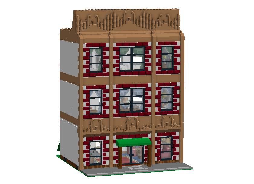 Lego apartment best sale building set