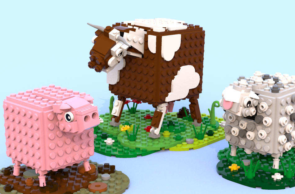 LEGO IDEAS Farm Squarnimalz