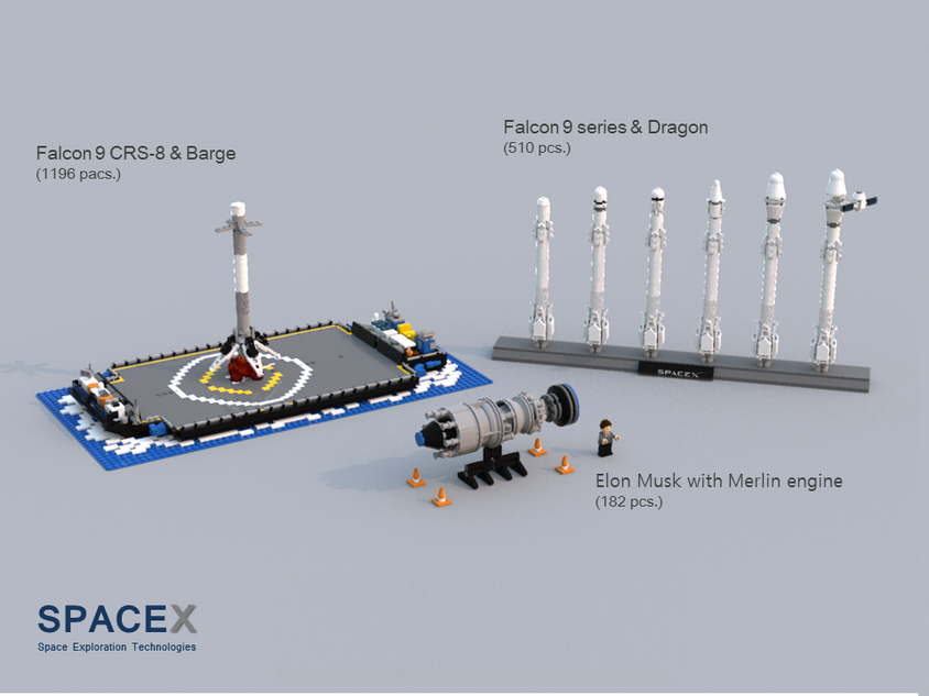 Lego discount spacex dragon