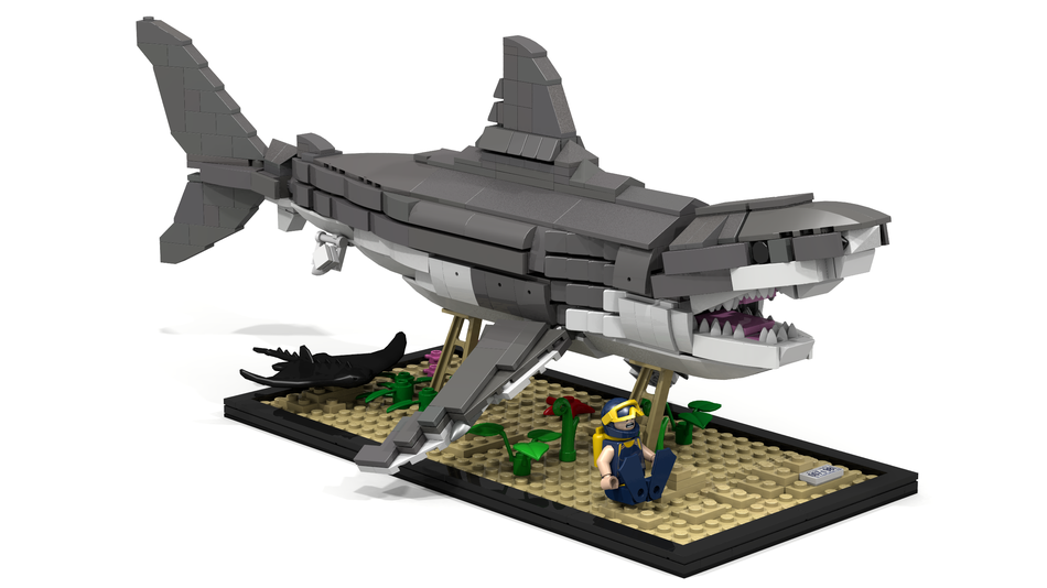 Lego store large shark